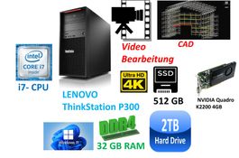 P300 Workstation i7-CPU 32GB RAM Quadro K2200 2,5TB Speicher