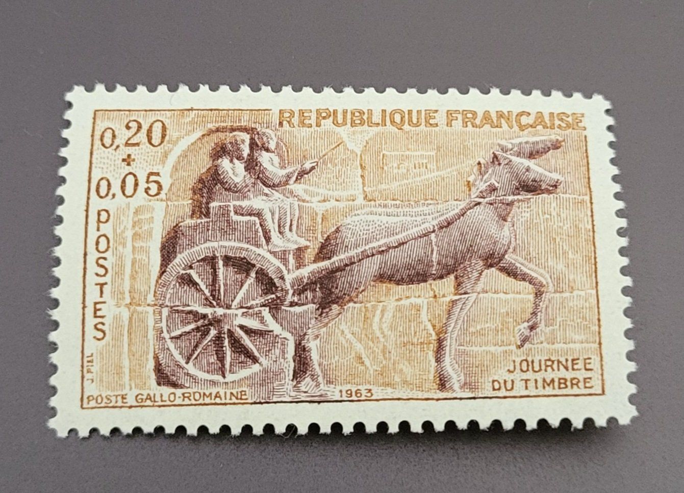 Tutti i francobolli: Frankreich 1963 Pferd briefmarke – Usato da St Gallen venduto da Stampsalshobby
