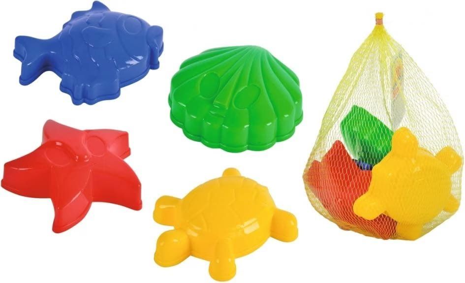 Giocattoli: 1 Set Sandförmchen, 4 Stk, neu – Nuovo e nell'imballaggio originale da Schwarzenburg venduto da flamingo1970