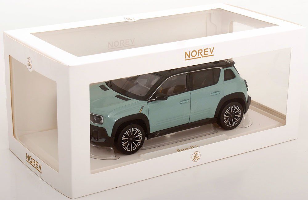 Renault Modellini d'auto: Renault 4 E-Tech seit 2025 hellgrün / schwarz mit Faltdach – Nuovo e nell'imballaggio originale da Gerlafingen venduto da espero88 9