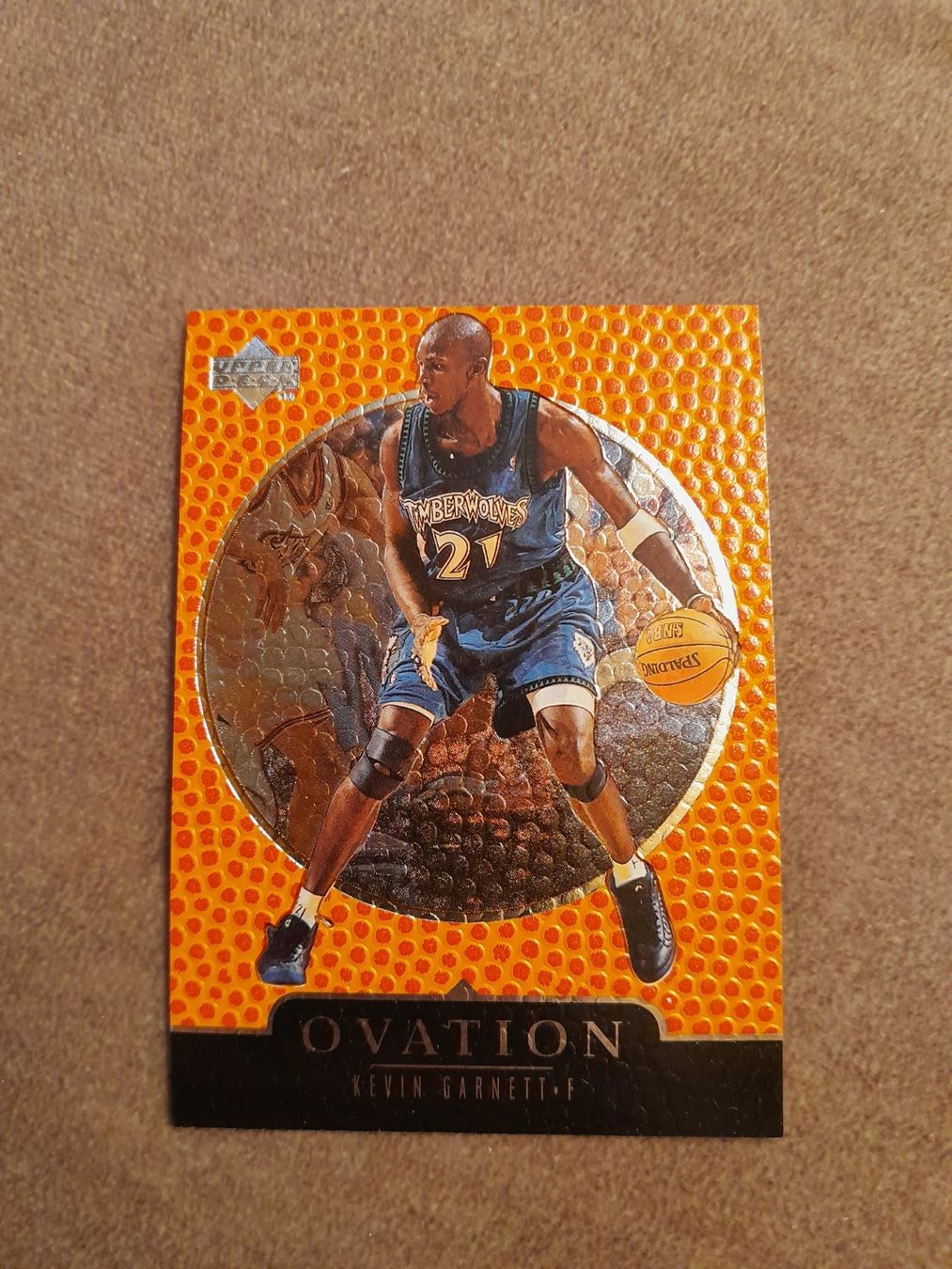 Sammelbilder & Trading cards: Upper Deck Ovation, 1998-99, Nr. 38, Kevin Garnett – Gebraucht aus Neuheim von discovery27