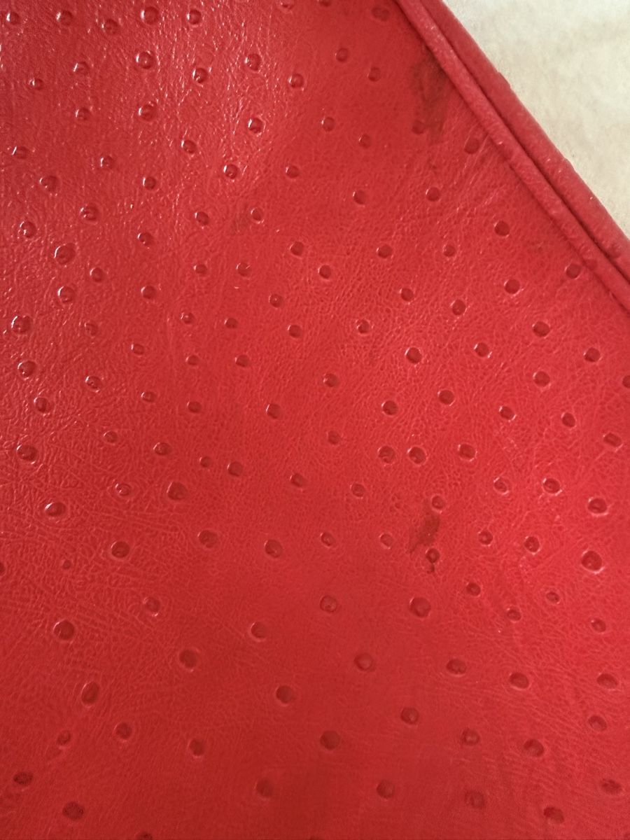 Taschen für Damen: Red Handbag Embossed Leather  – Gebraucht aus Lenzburg von sad_8mbt 4
