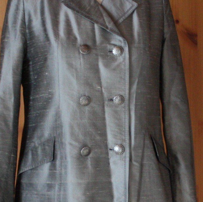 Giacche: Jacke Blazer GASSMANN silberfarben Seide Gr. M – Usato da Flüelen venduto da Diversicum-Vintage 3