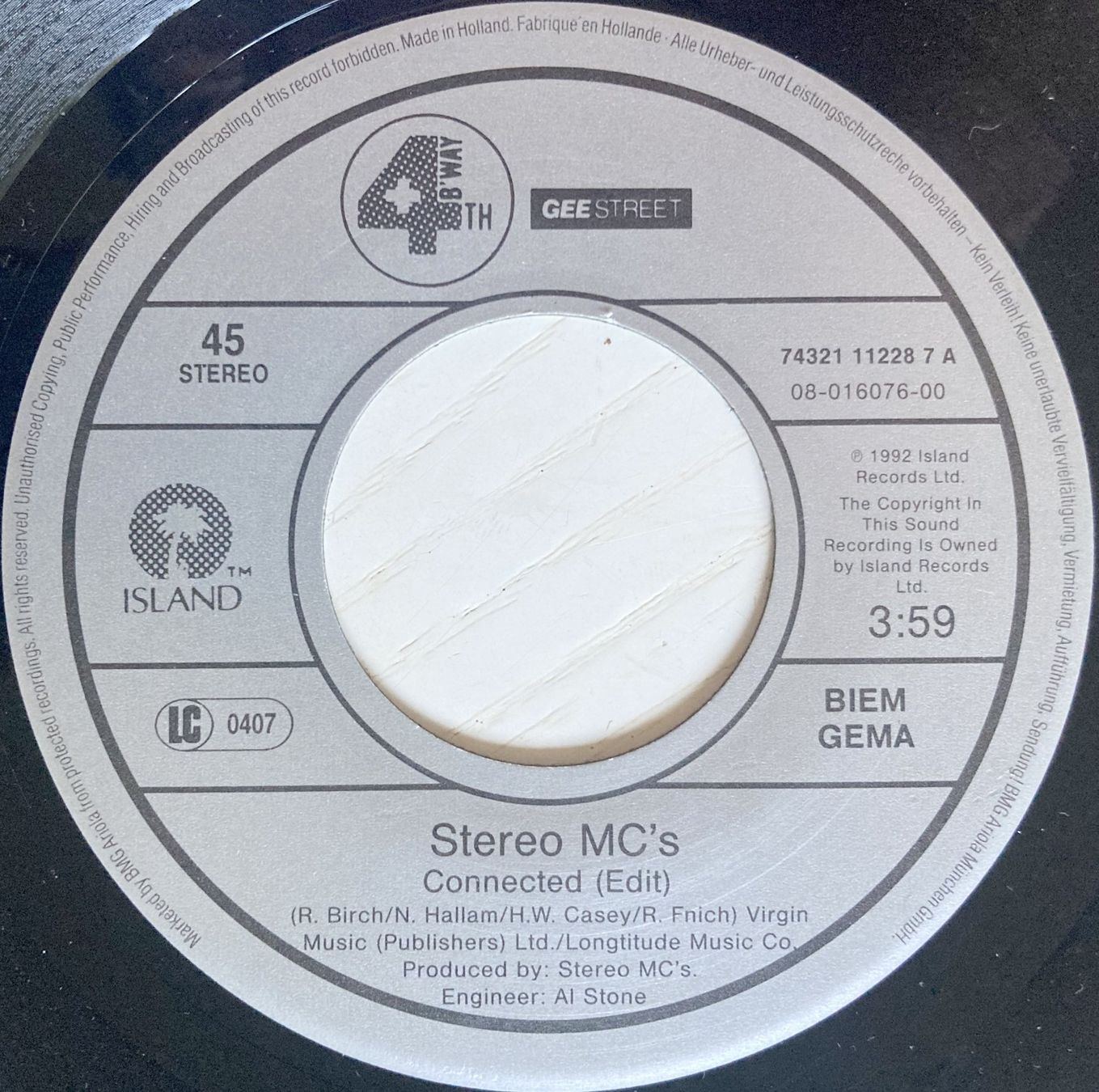 Vinyles: STEREO MC's - CONNECTED – D'occasion à Bottens par hotter-than-hell 2