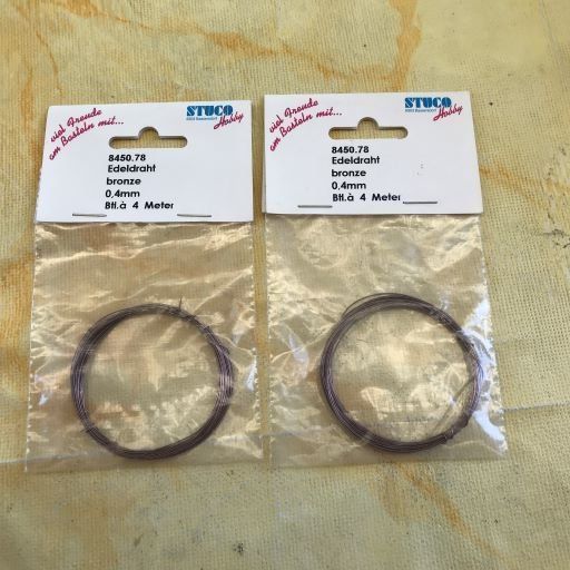 Kit bricolage: LOT EDELDRAHT BRONZE 0.4MM – Nuovo e nell'imballaggio originale da Ostermundigen venduto da Kari1937