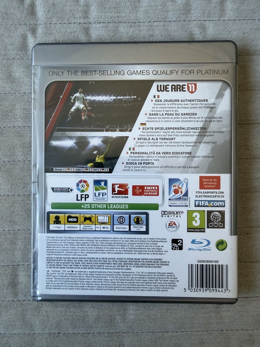 Sony Giochi: FIFA 11 (Platinum) für PS3 – Usato da Thunstetten venduto da Virus_33 2