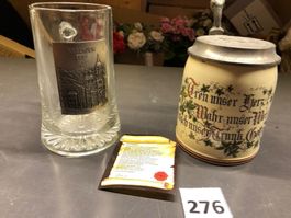 Bierglas mit Zinn