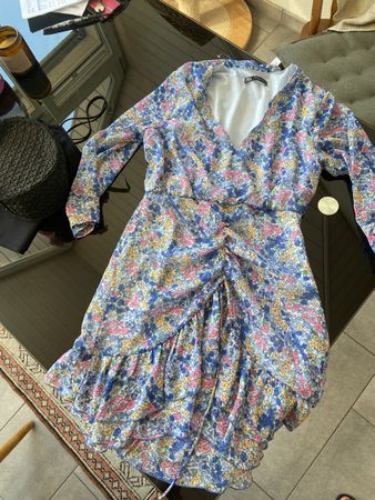 Zara floral mini dress, size M