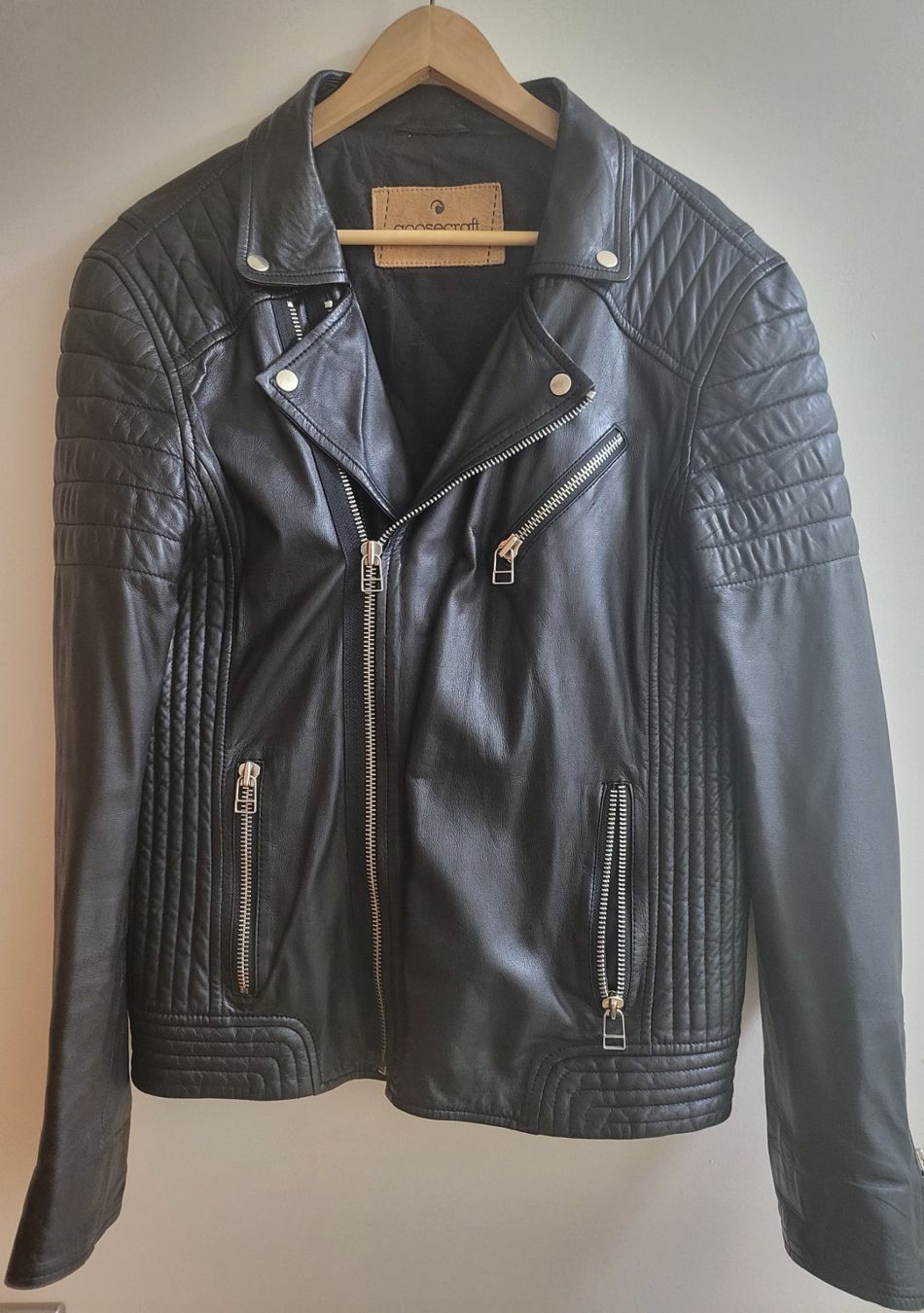 Giacche: Schwarze Lederjacke Goosecraft Biker 921 – Usato da Basel venduto da sci_67ms 1