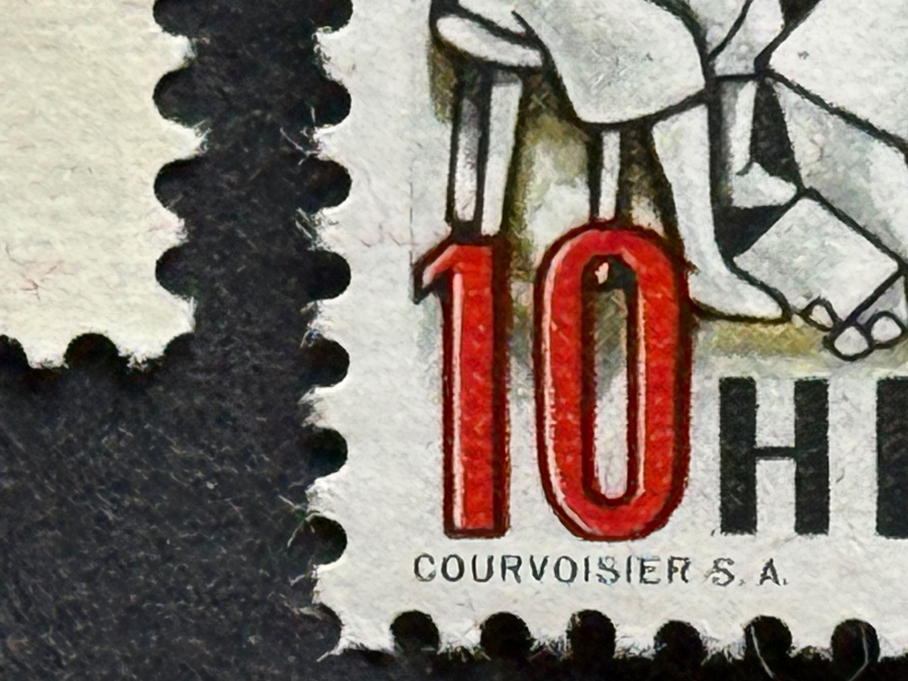Alle Briefmarken: 253, postfrisch, leichte Rotdruckverschiebung – Gebraucht aus Aarau von hilde47