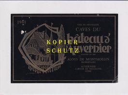 Etikette für Wein - Château d'Auvernier 1961 /bd