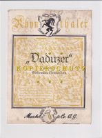 Etikette für Wein - Vaduzer (Rhynthaler) /bd