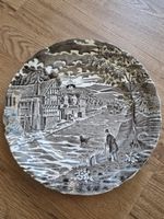 Servierteller Pontesa Ironstone Landschaft braun