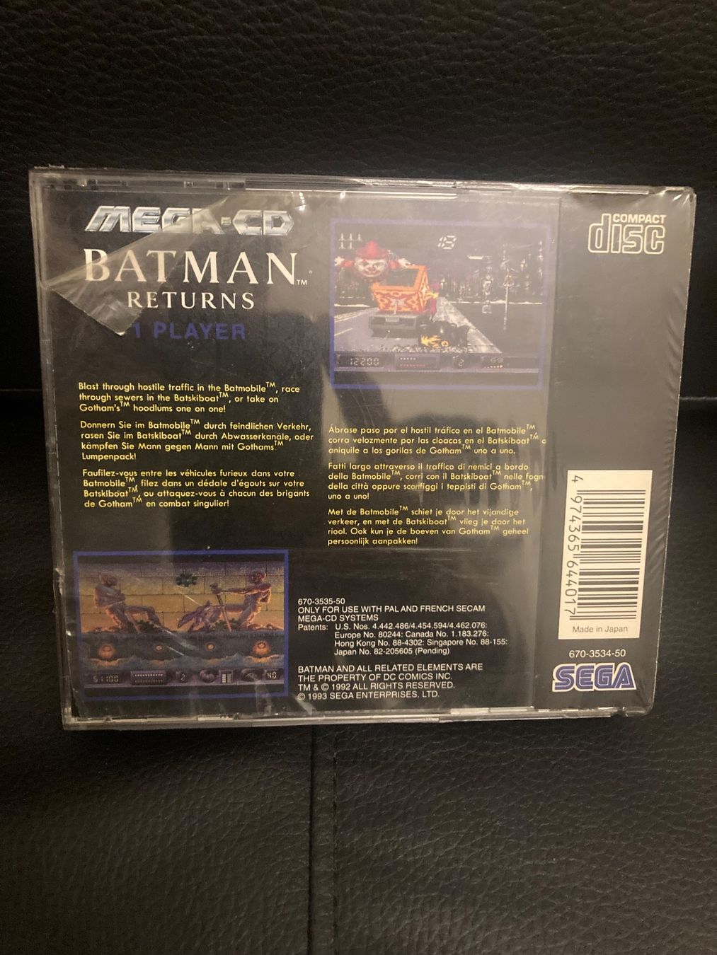 Sega Giochi: Sega Mega CD Batman Returns Spiel NEU und versiegelt – Nuovo e nell'imballaggio originale da Bern venduto da TotheMoonnn 3