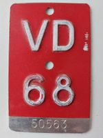 Velonummer VD 68 plaque Velo