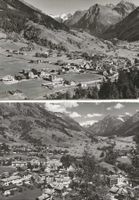 Klosters GR 2 AK Bahnhof Hotels mit Silveretta ab 1954