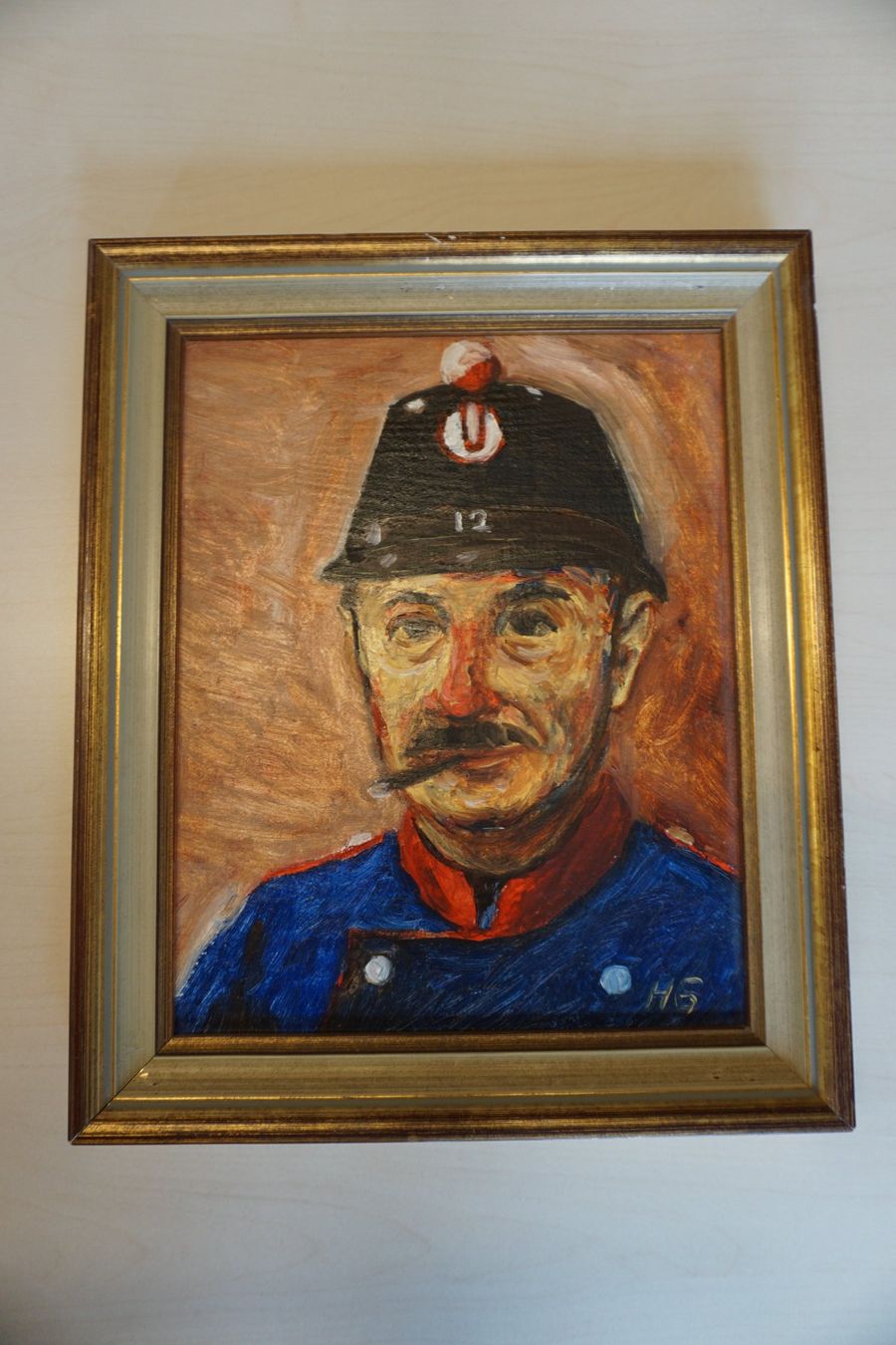 Foto & Immagini: Bild mit Feuerwehrmann von Hans Good – Usato da Giswil venduto da sowo60