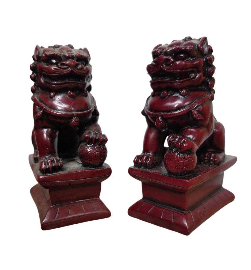 Statuette: Paire de chiens Fu foo – Usato da Vernier venduto da 19pigments 1