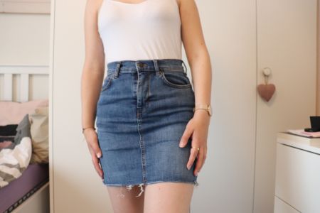 Jupe en jeans Pull&Bear