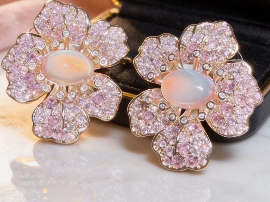 Ohrringe & -stecker: Boucles d’oreilles Fleur de Rosée – Neu und originalverpackt aus St-Maurice von Sandrinette123
