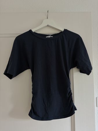Subdued T-Shirt dunkelblau gerafft Grösse M