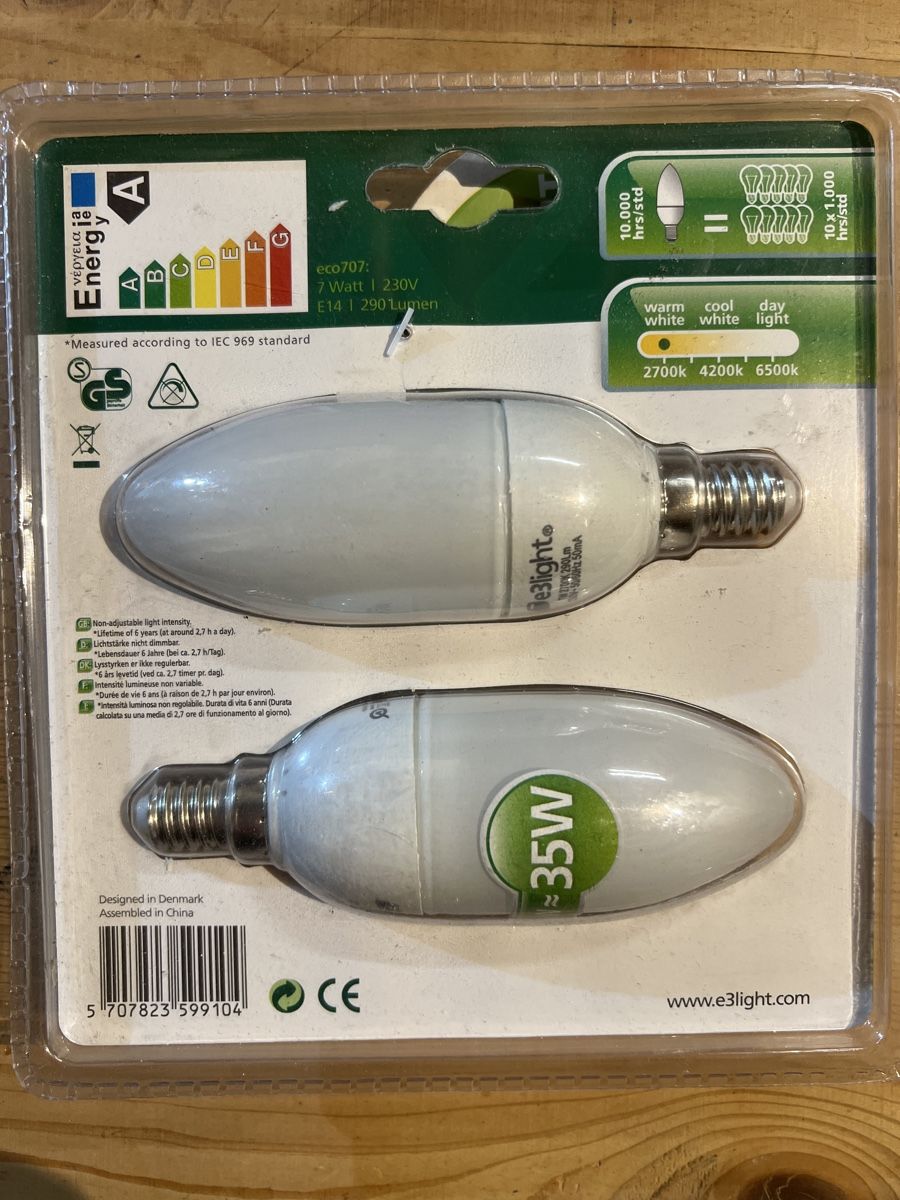 Lampade: 2x Energiesparlampen e3light 7W E14 10'000h – Nuovo e nell'imballaggio originale da Wettingen venduto da Kawasaki987 2