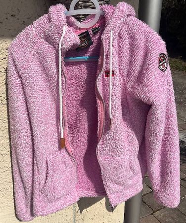 GEO Norway Kuschel Faserpelz jacke mit Kapuze 