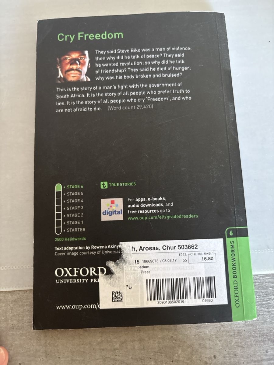 Bücher: Cry Freedom von John Briley  – Gebraucht aus Bern von anni2213 1