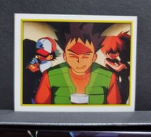 Pokémon Merlin Sticker Topps Rocko / Ash / Misty #87