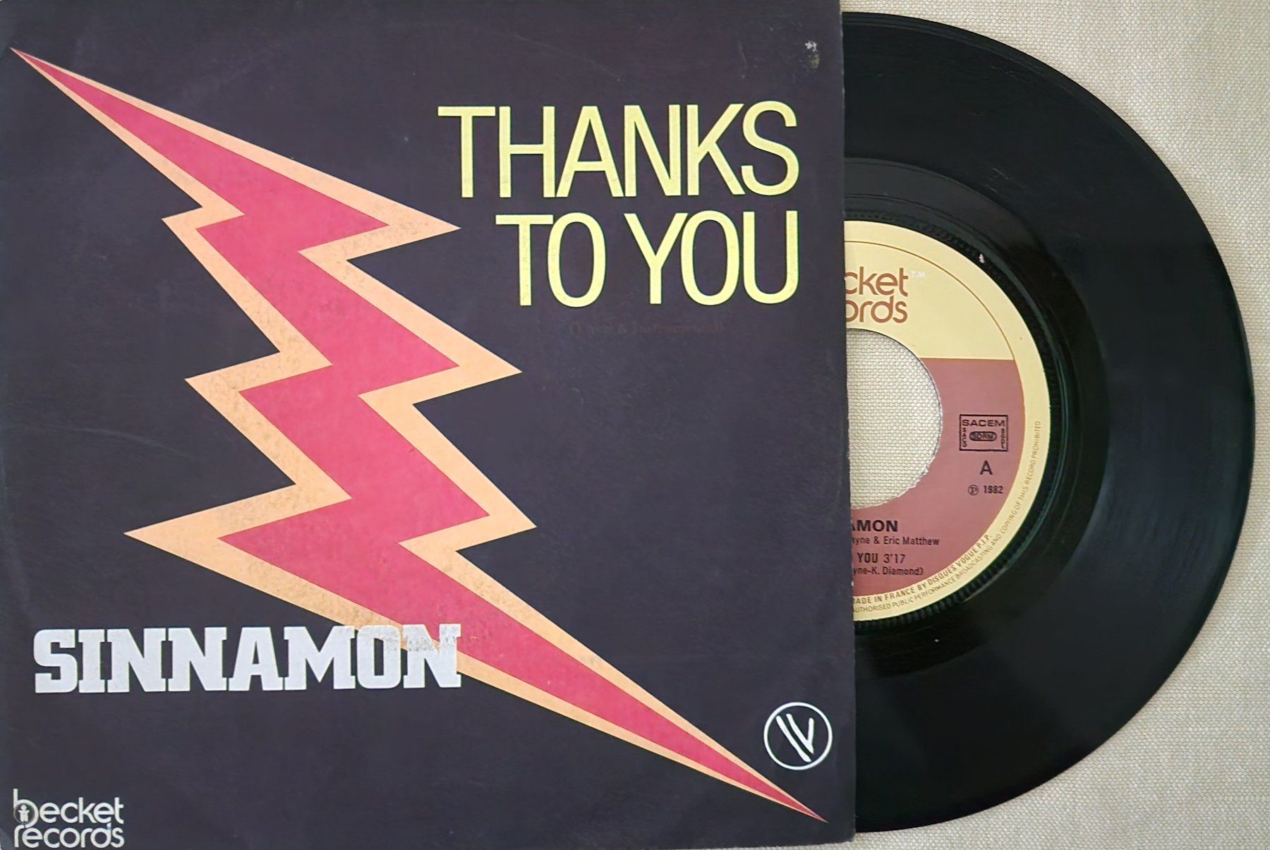 Schallplatten: Sinnamon Single – Thanks To You – Gebraucht aus Root von atelier22