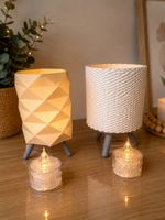 🕯️ Set di 2 Portalumini moderni stampati in 3D