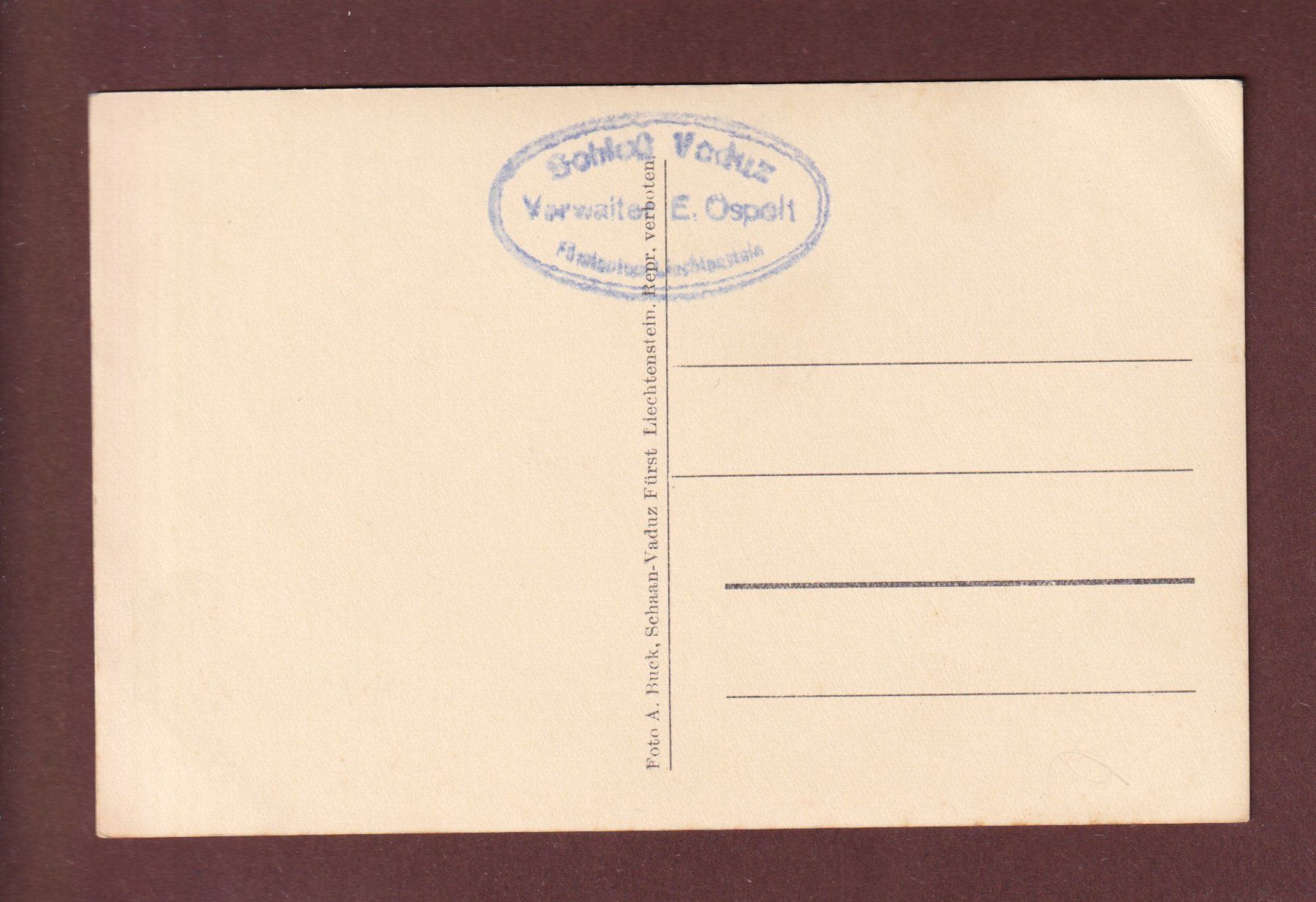 Cartoline postali: Schloss VADUZ – Usato da Pully venduto da nicecards-shop 1