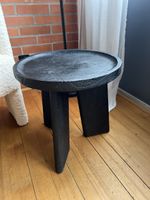 Beistelltisch Holz schwarz rund Micasa