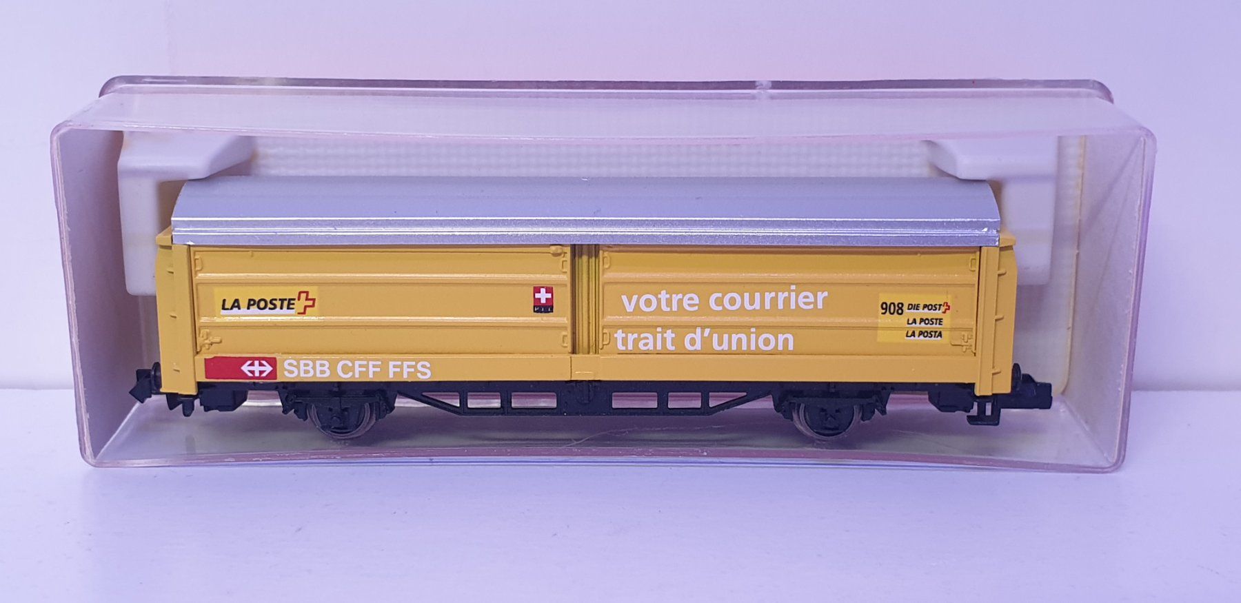 Wabu Modellini di ferrovie: Wabu Spur N SBB  Post Güterwagen – Nuovo (secondo la descrizione) da Neuenhof venduto da ludovicco