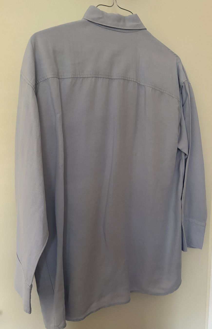 H&M Camicette: Hemd/Jacke, Leinengemisch, hellblau, oversized – Usato da Urdorf venduto da Kandis02 1