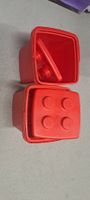 LEGO Aufbewahrungsbox rot 2 Stk mit Deckel guter Zustand