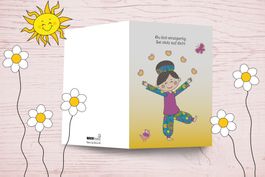 Kiara Faltkarte A6 - Du bist einzigartig!