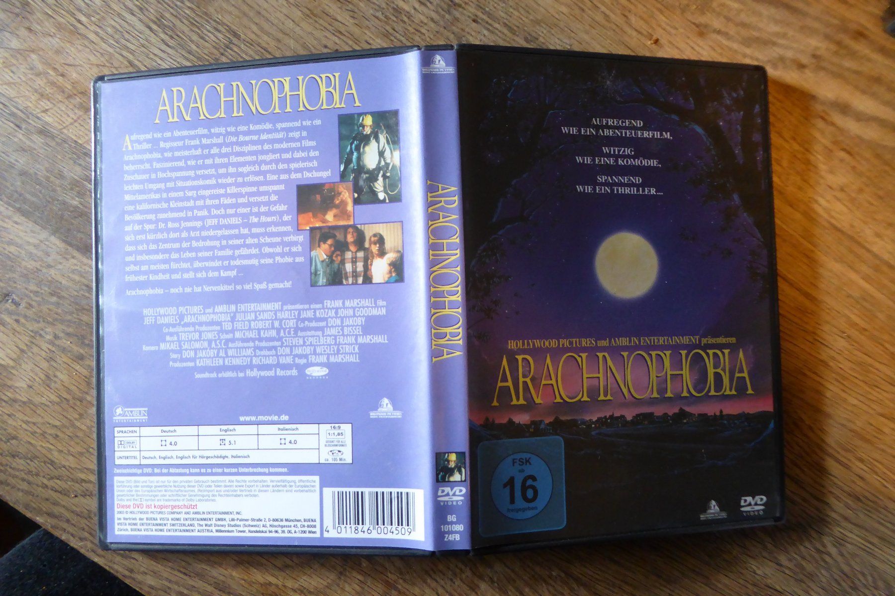 Tutti i DVDs: DVD Arachnophobia – Usato da Allschwil venduto da Summelsarium