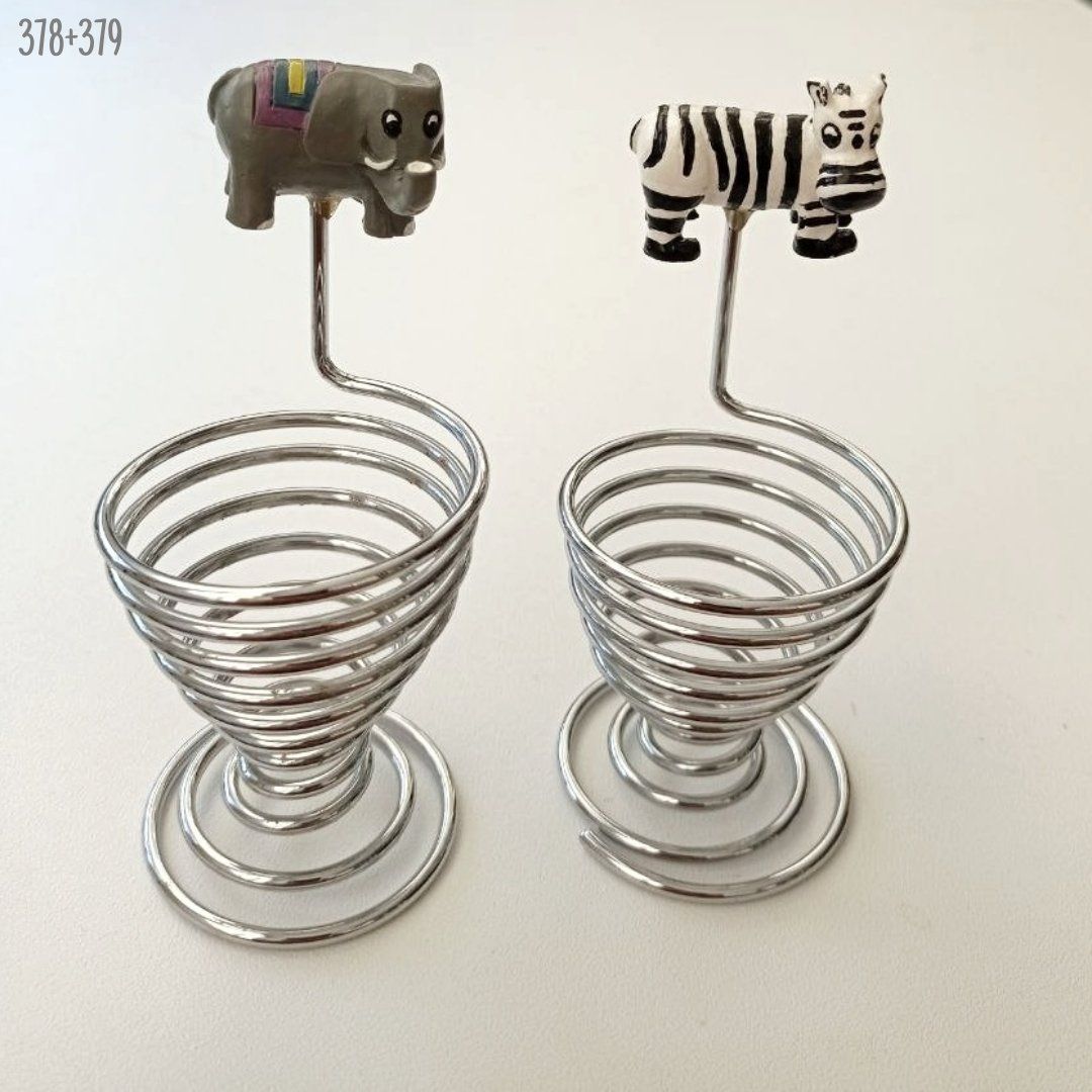 Altre Stoviglie: Edelstahl Eierbecher Elefant und Zebra – Usato da Dietikon venduto da Magi2