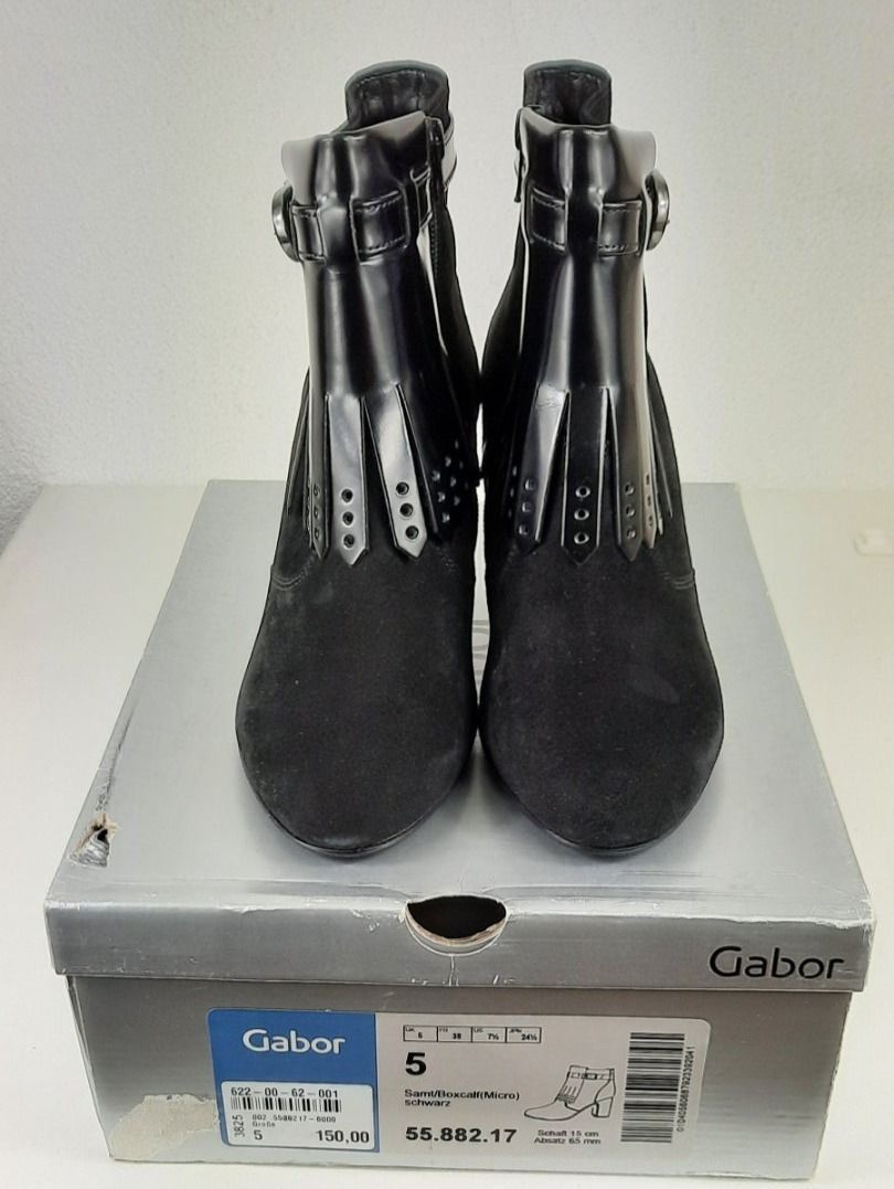 Gabor Scarpe da donna: GABOR elegante Stiefeletten schwarz Gr. 38 – Nuovo e nell'imballaggio originale da Seuzach venduto da VT-Collections1 4