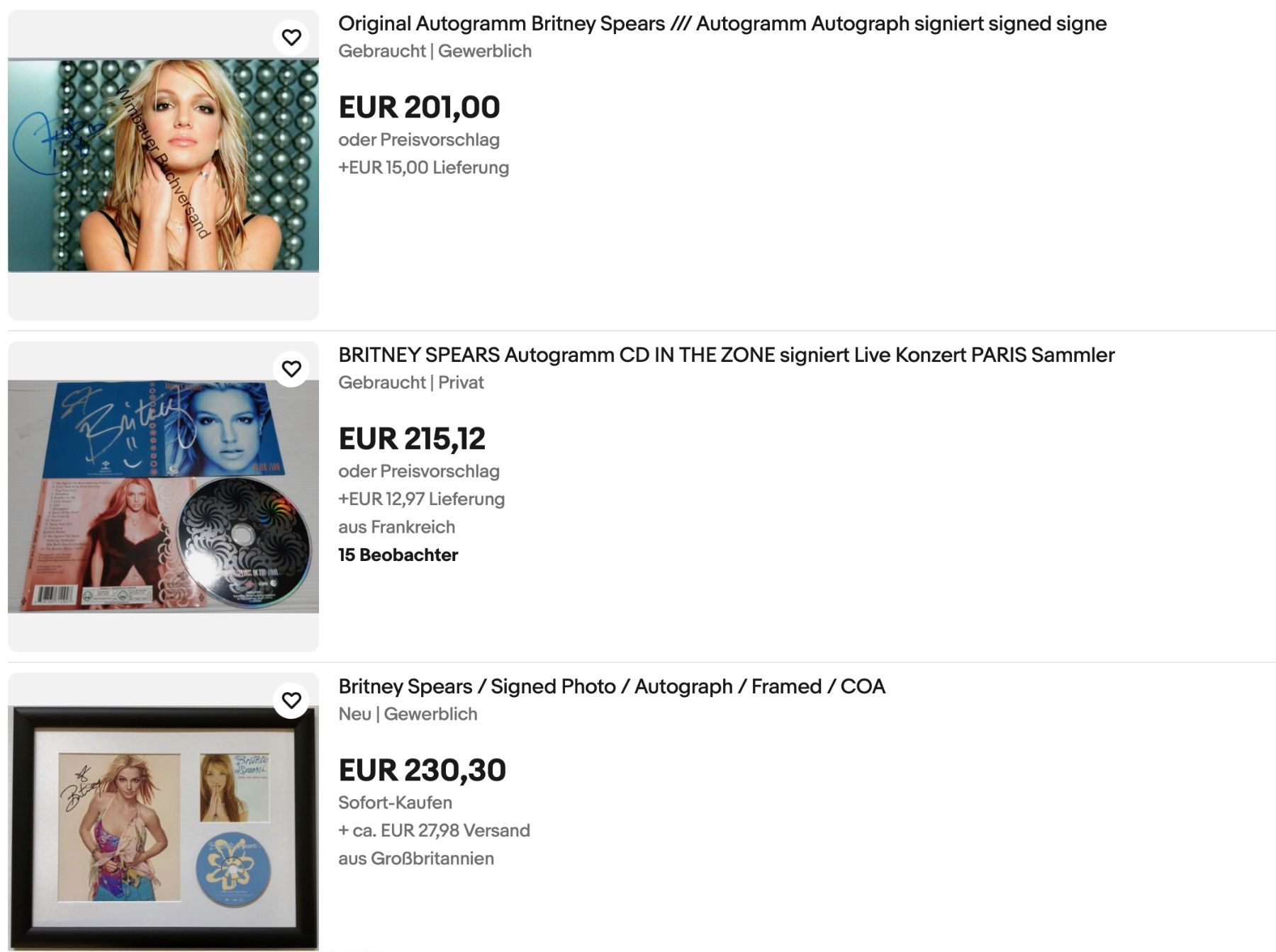 Autografi: Britney Spears Original Autogramm Magazinbild IP  + COA – Usato da Solothurn venduto da StarsInYourHome 3