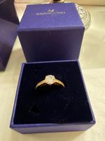 Swarovski Ring goldfarben mit Stein neu Zustand