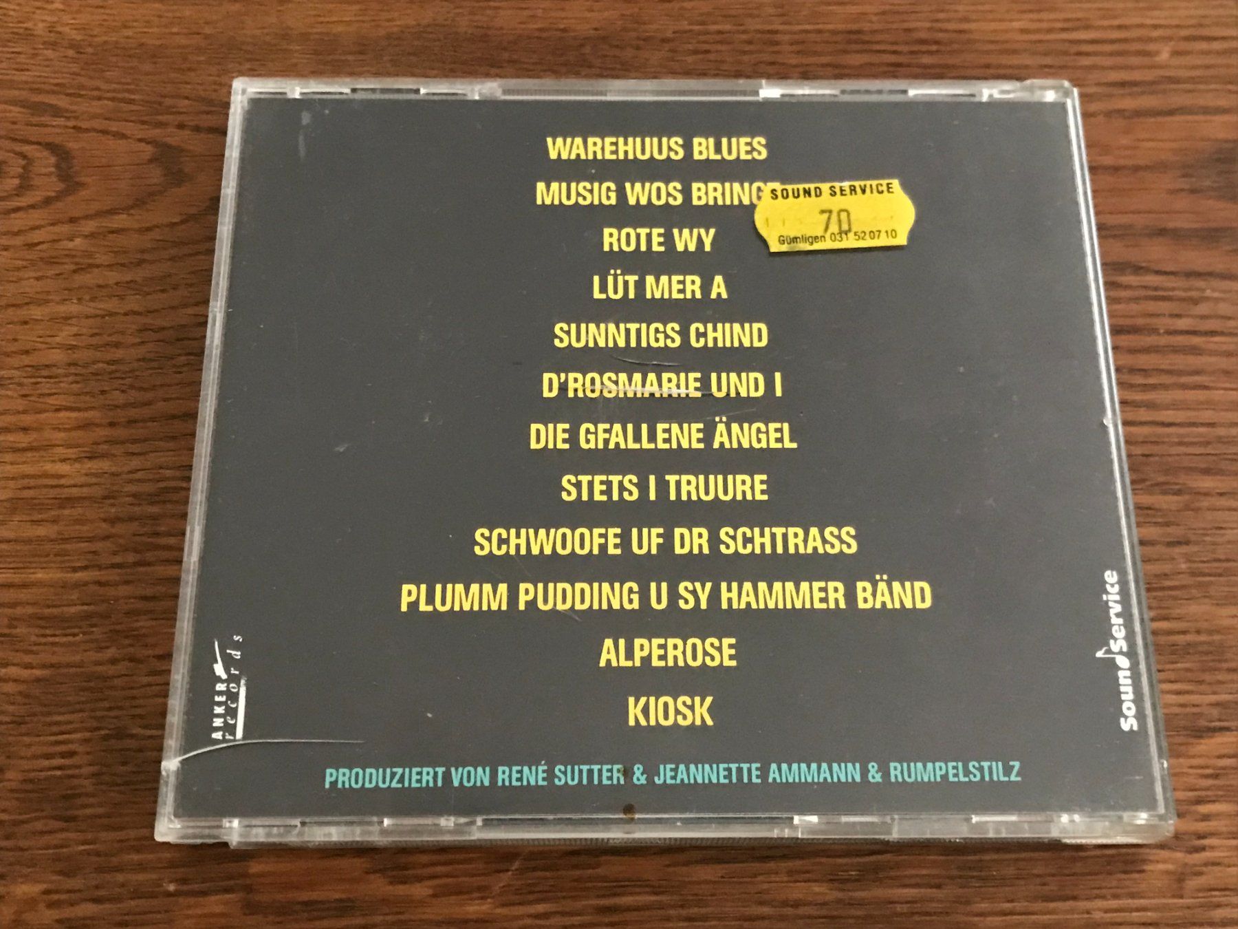 CD: RUMPELSTILZ - Live im Anker – Usato da Buchs AG venduto da Archie 1