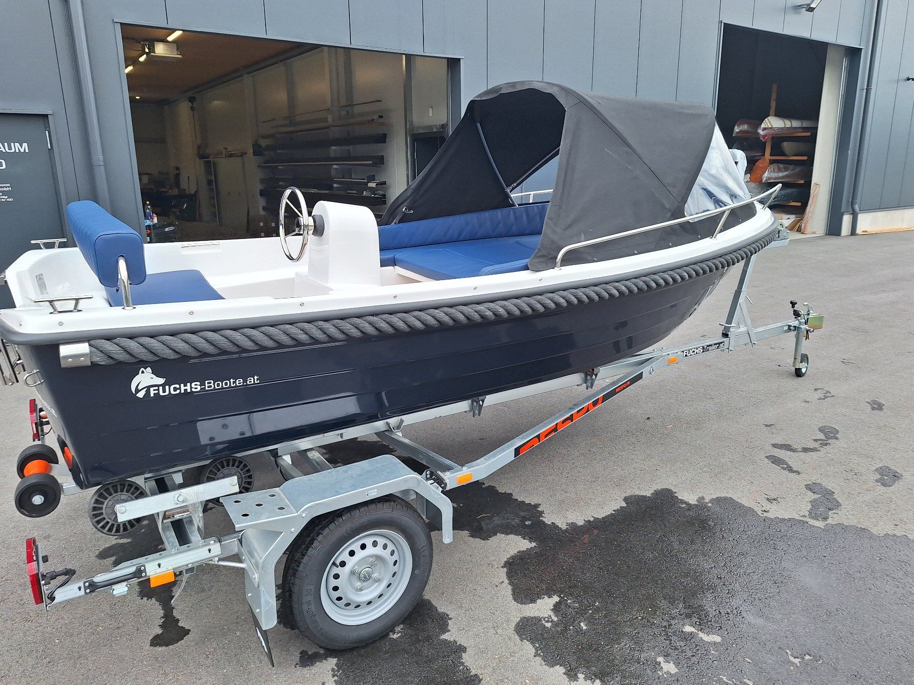 Barche: LAGERND NEU 470 Classic Boot Motorboot GFK Boot Badeboot – Nuovo e nell'imballaggio originale da Aigen Schlägl venduto da Fuchs-Boote 7