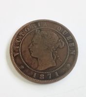 Ant. 1 Cent Münze Philipp Edward Island 1871, Victoria Queen