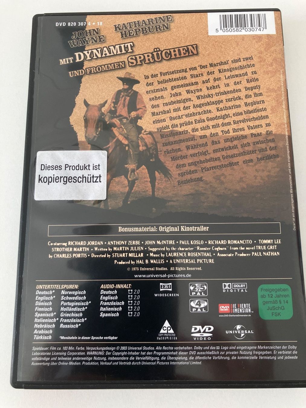 Tutti i DVDs: Mit Dynamit und frommen Sprüchen (DVD) Wayne, Hepburn – Usato da Arbon venduto da HelFer01 1
