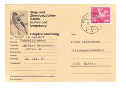 Einladung Hauptversammlung Ziervögelzüchter Huttwil