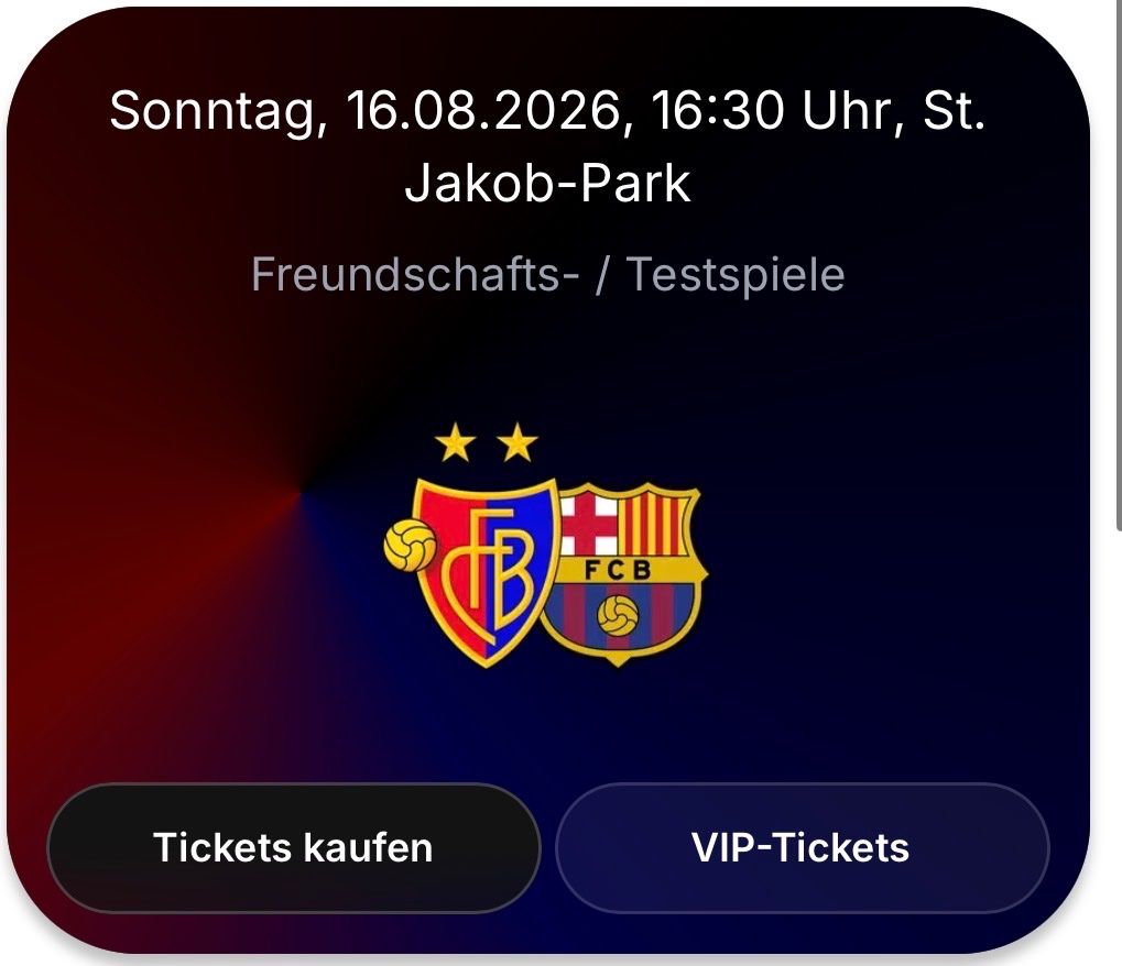 Biglietti: Basel Barca 1x Ticket Sektor D1 – Usato da Boswil venduto da dar_sq6w