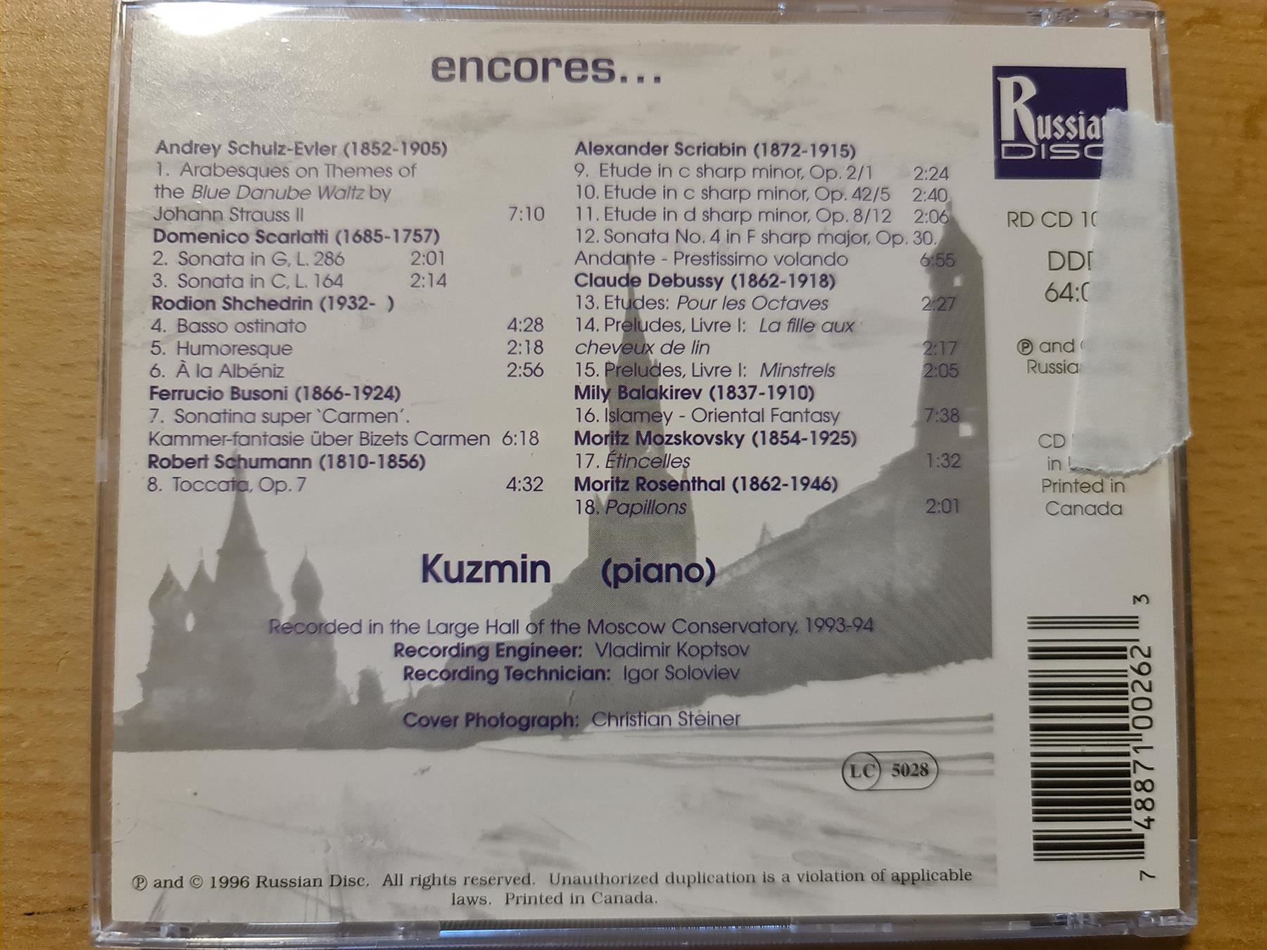 CDs: Kuzmin – D'occasion à Dintikon par Vexi 1