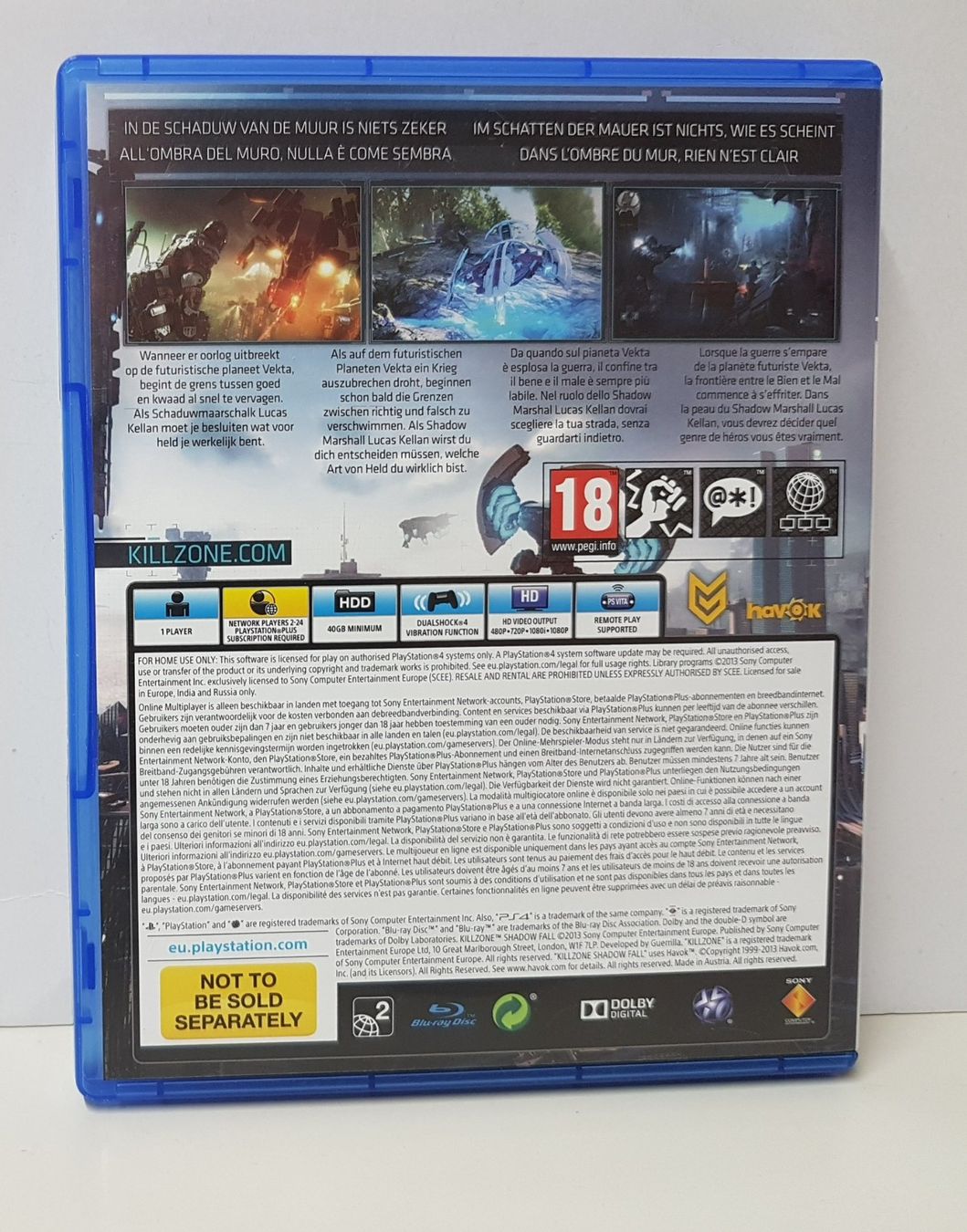 Sony Giochi: Killzone Shadow Fall  im schatten der Mauer ist nichts   PS4 – Usato da Schüpfheim venduto da Games_Spielkonsolen 2